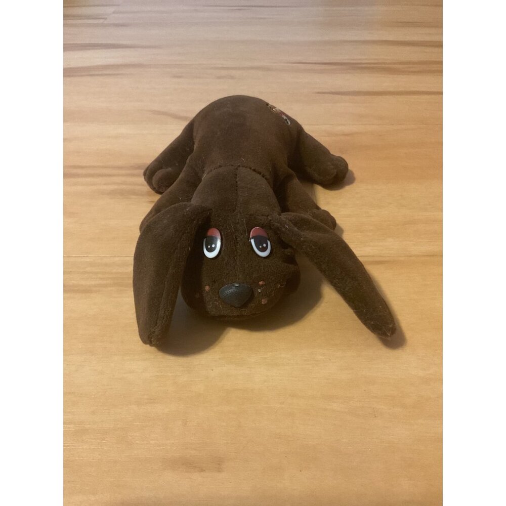 Pound Puppies 1984 Brown Plush Puppy Dog Stuffed Animal Toy 8.5"
